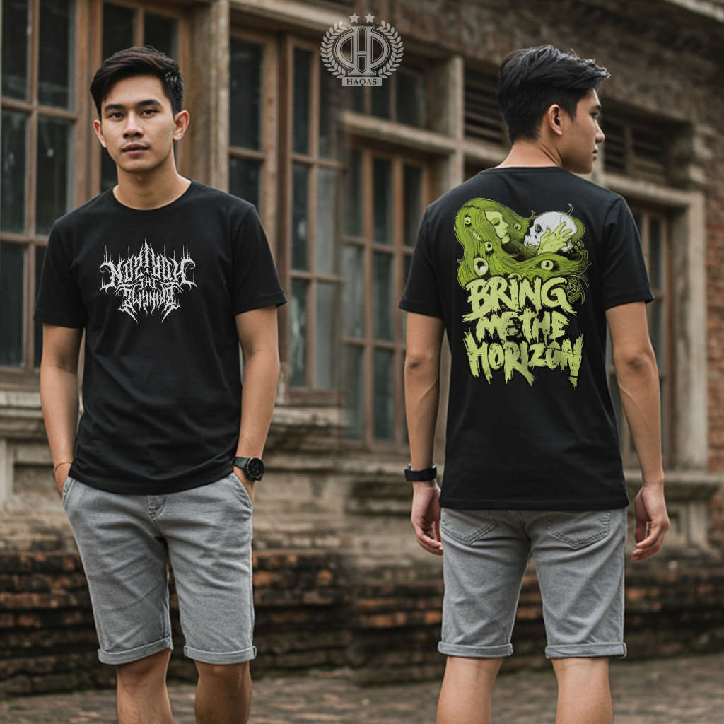 HAQAS STORE T-Shirt BMTH Original Style | Kaos Band Metalcore Unisex Cotton Combed