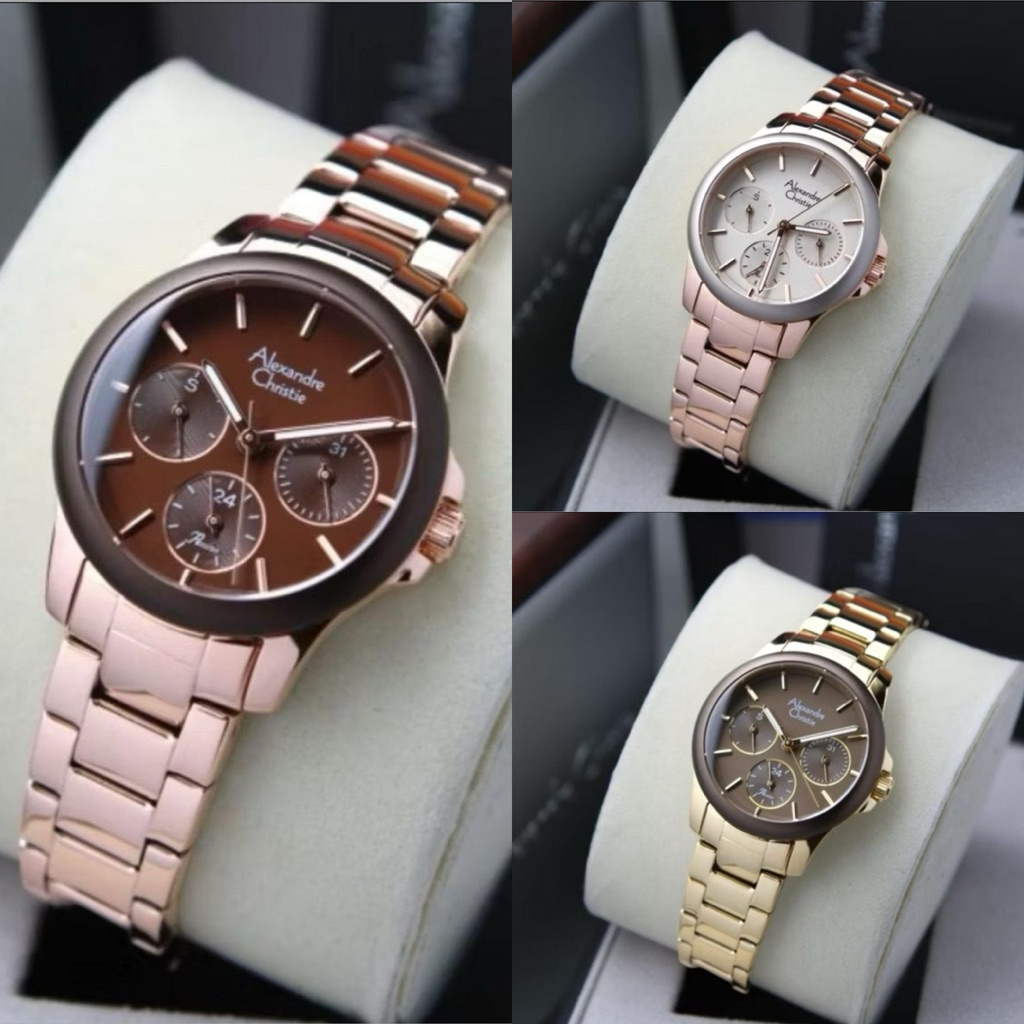 Jam Tangan Wanita Alexandre Christie AC 2A95 BF Original