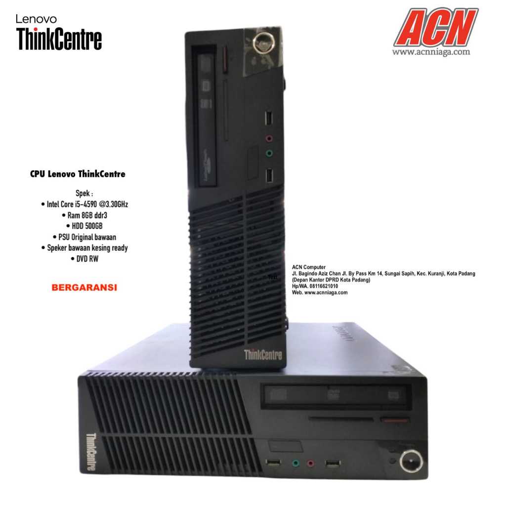 CPU Lenovo ThinkCentre Intel Core i5 Gen4/Ram 8GB/HDD 500GB