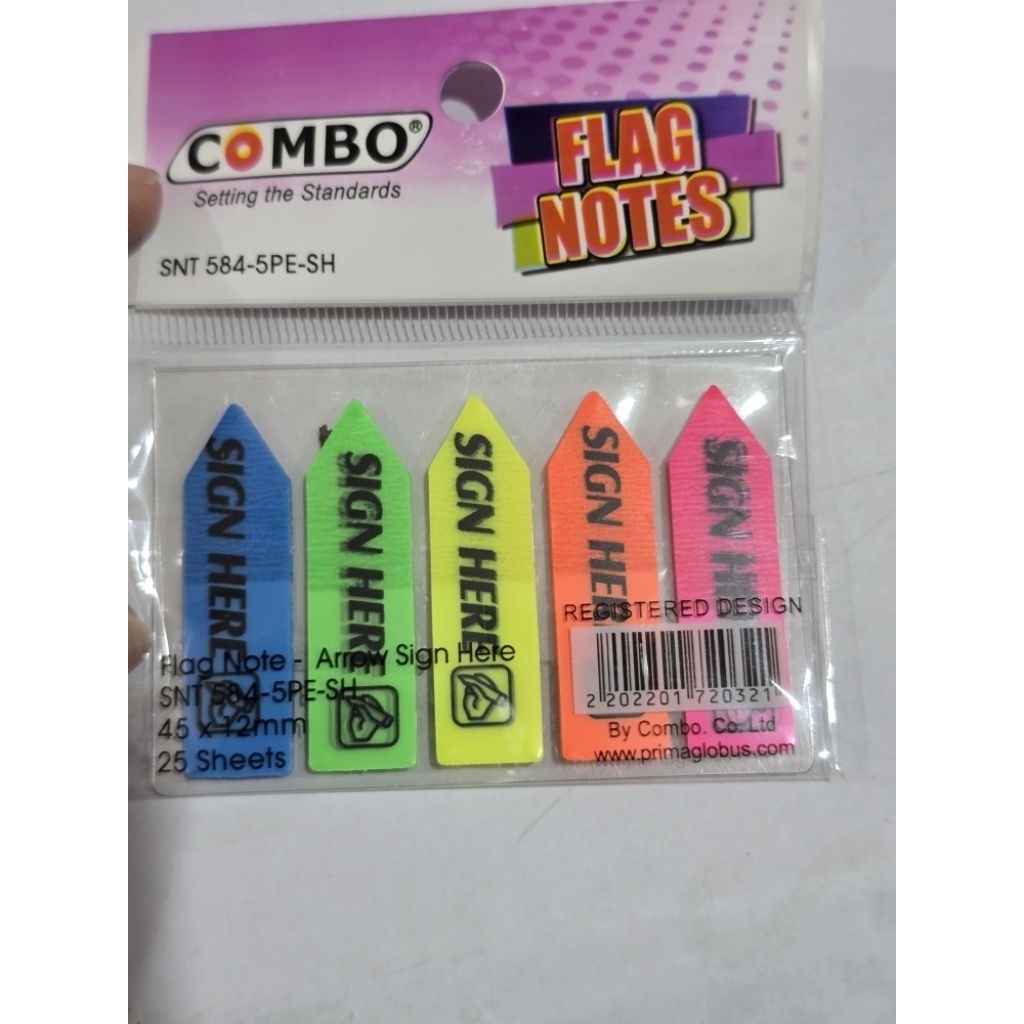 

MEMO INDEX MARK COMBO KERTAS PENANDA SIGN HERE POST IT SNT-584-5PE-SH