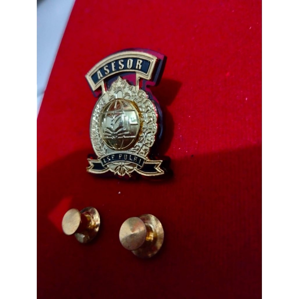 Pin Asesor Polri logam Kuningan/jual pin murah sukabumi