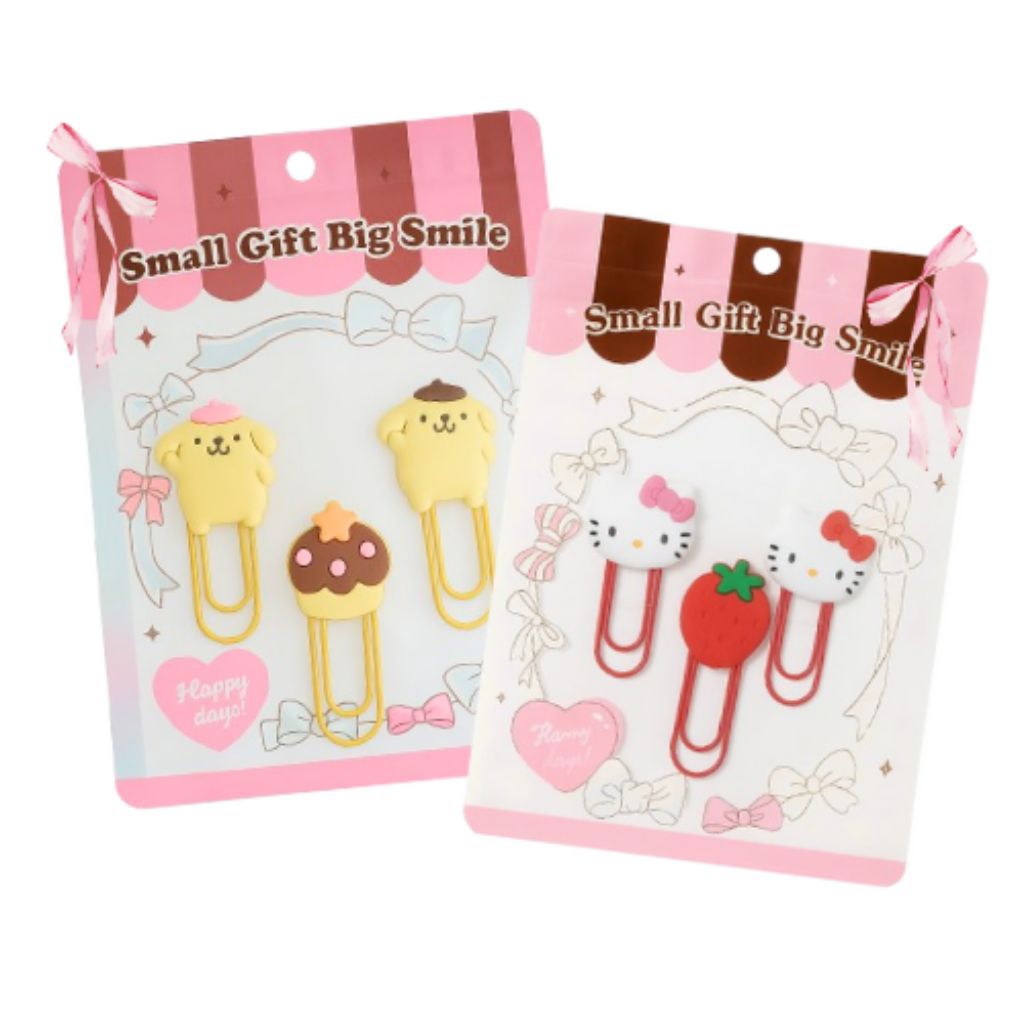

[YOBANA] PAPER CLIP PENJEPIT KERTAS SANRIO POMPOMPURIN HELLO KITTY LUCU PINK