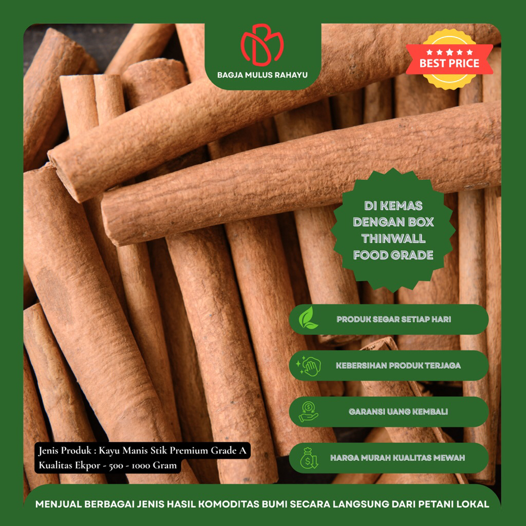 

Kayu Manis Premium GRADE A - 500 / 1000 Gram