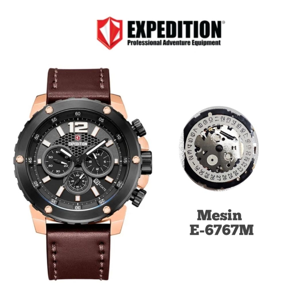 Mesin Original untuk Jam Tangan Expedition Tipe E 6767M