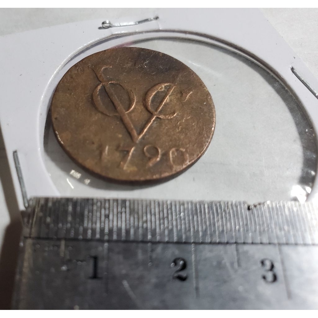 1 biji koin voc 1790 temuan sungai 2 duit