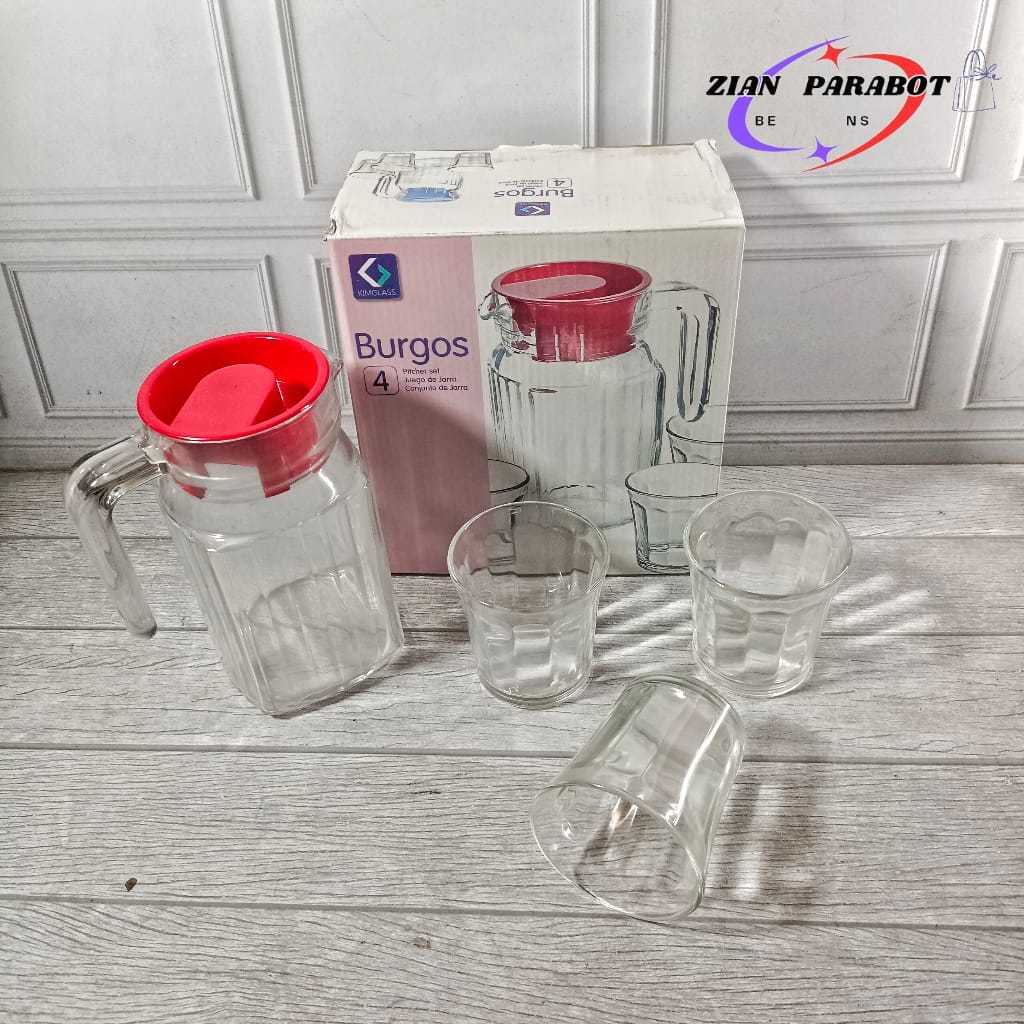 Pitcher Set BURGOS Kimglass murah Teko Drink Set Kado Bahan kaca - Teko kaca Set Cantik murah