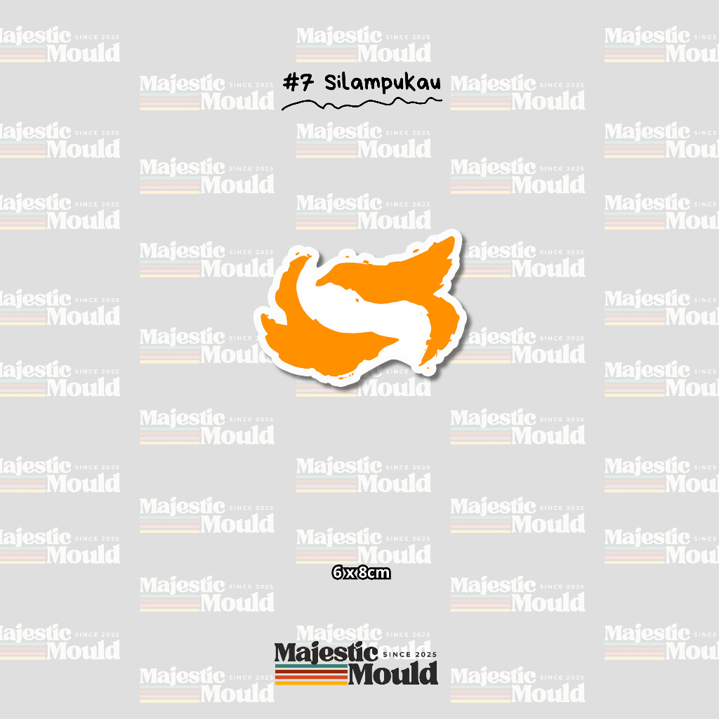 

#7Silampukau – Stiker Band Vinyl Glossy | Tahan Air & Luntur (Laptop/Helm/Tumbler/dan media lainnya)