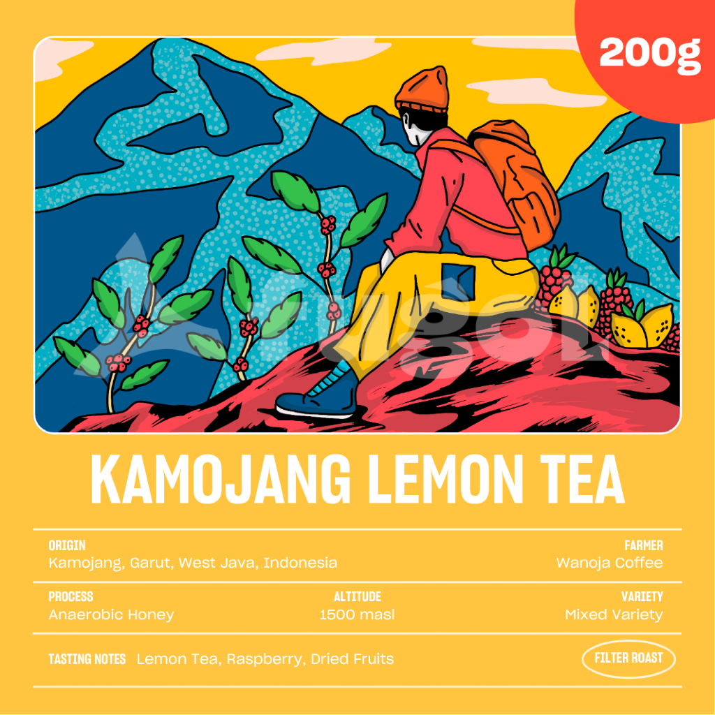 

Kopi Arabika KAMOJANG LEMON TEA (200 gr) Single Origin Specialty Coffee Beans
