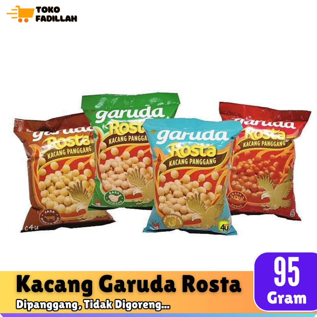 

Kacang Garuda Rosta 95g - Kacang Panggang Big Pack