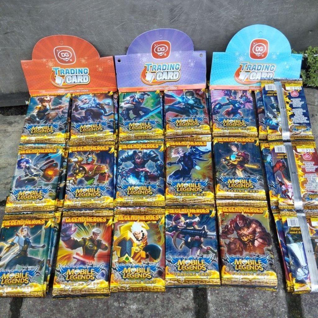 12 sachet Mainan Kartu ML Mobil Legend New DG Trading Card Game Terbaru