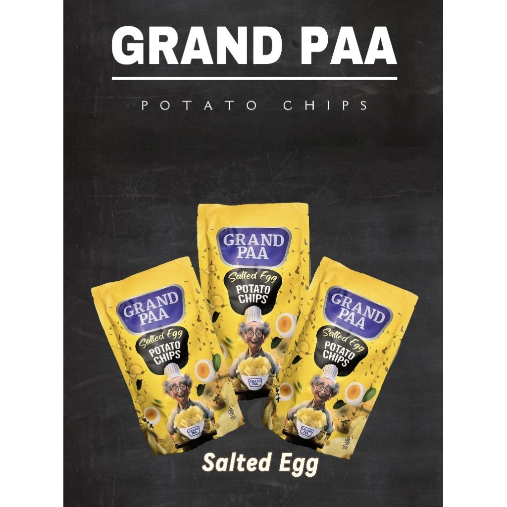 

Grend Paa Potato Chips || Keripik Kentang Rasa Salted Egg