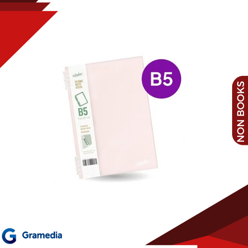 

Gramedia Medan - ESTUDEE 10RING NOTEBOOK B5 COTTON PINK