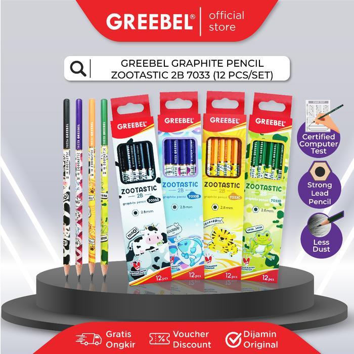 

GREEBEL PENSIL 2B ZOOTASTIC 7033D (PCS)