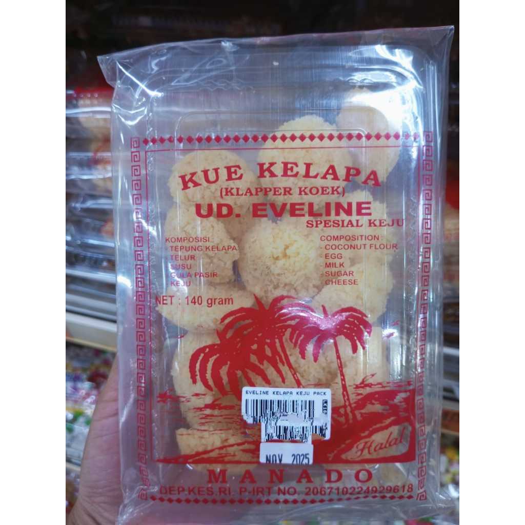 

Kue Kelapa Eveline Klapper Koek Special Keju 140 gram