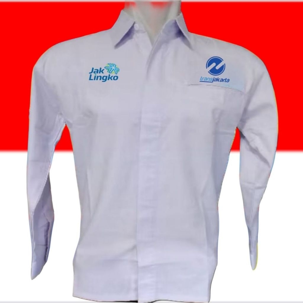 kantong 1 kemeja Jak Lingko Transjakarta seragam Jak Lingko Transjakarta pdh Jak Lingko Transjakarta