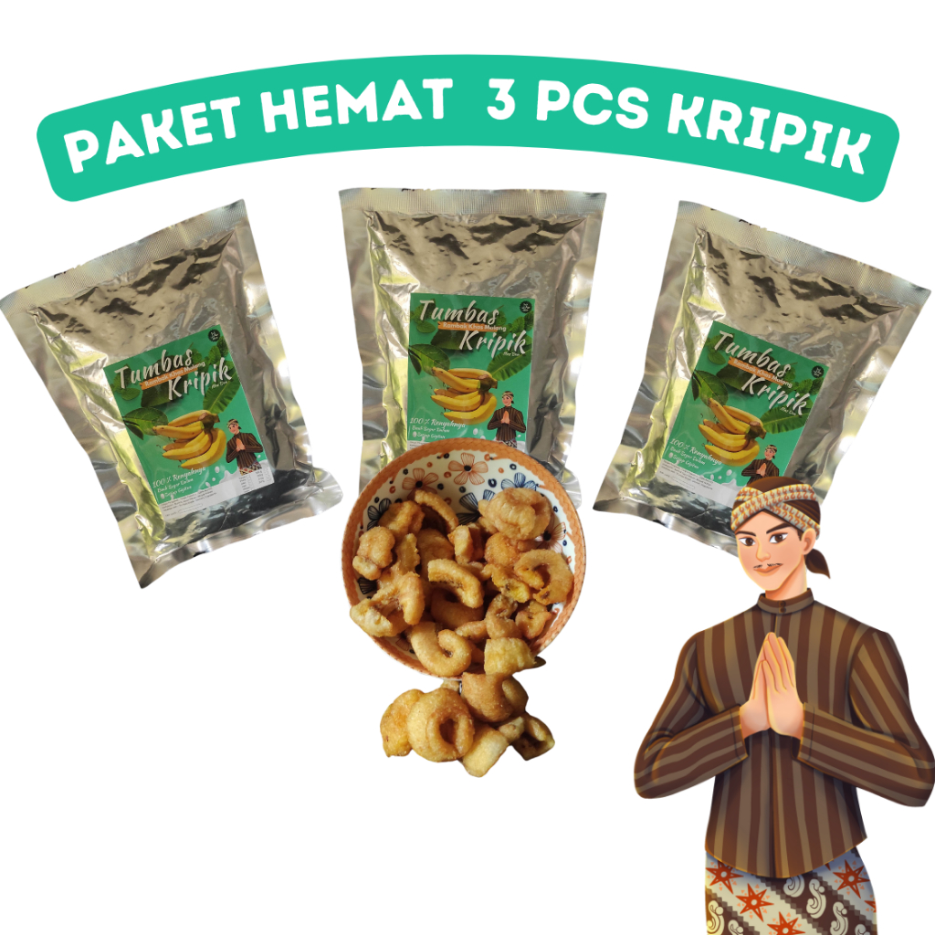 

Tumbas Kripik Mas Den Paket Hemat 3 pcs Pisang Grade A+