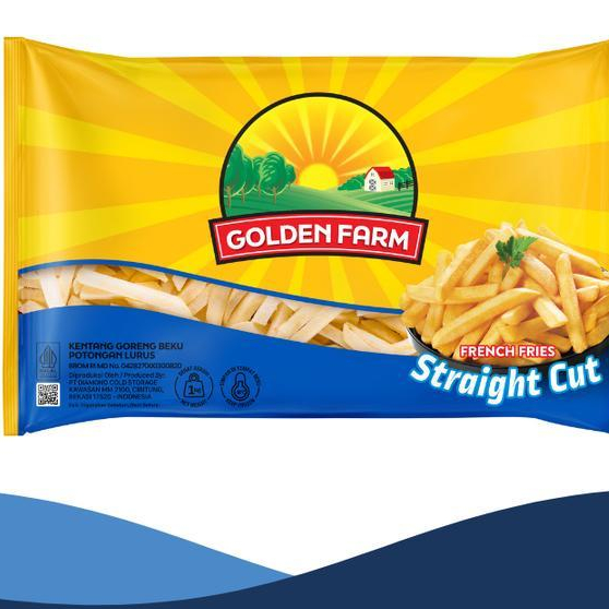 

Golden Farm Kentang Beku French Fries Frozen Straight Cut 1 Kg