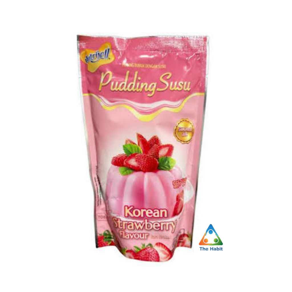

(The Habit) Nutrijel Puding Susu Korean Strawberry 145Gr / Puding Nutrijell Korean Strawberry 145Gr
