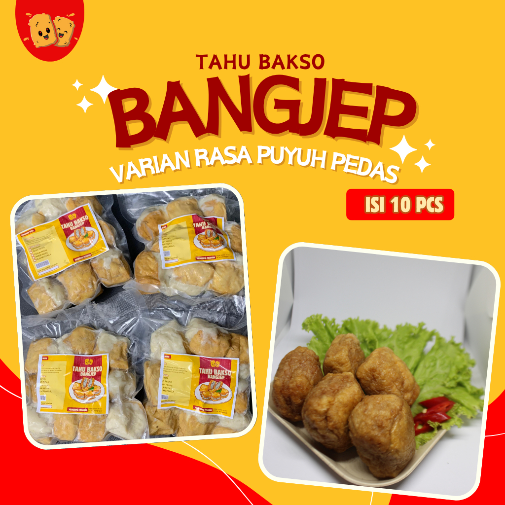 

Tahu Bakso Bangjep rasa puyuh pedas (frozen food) Isi 10 Pcs