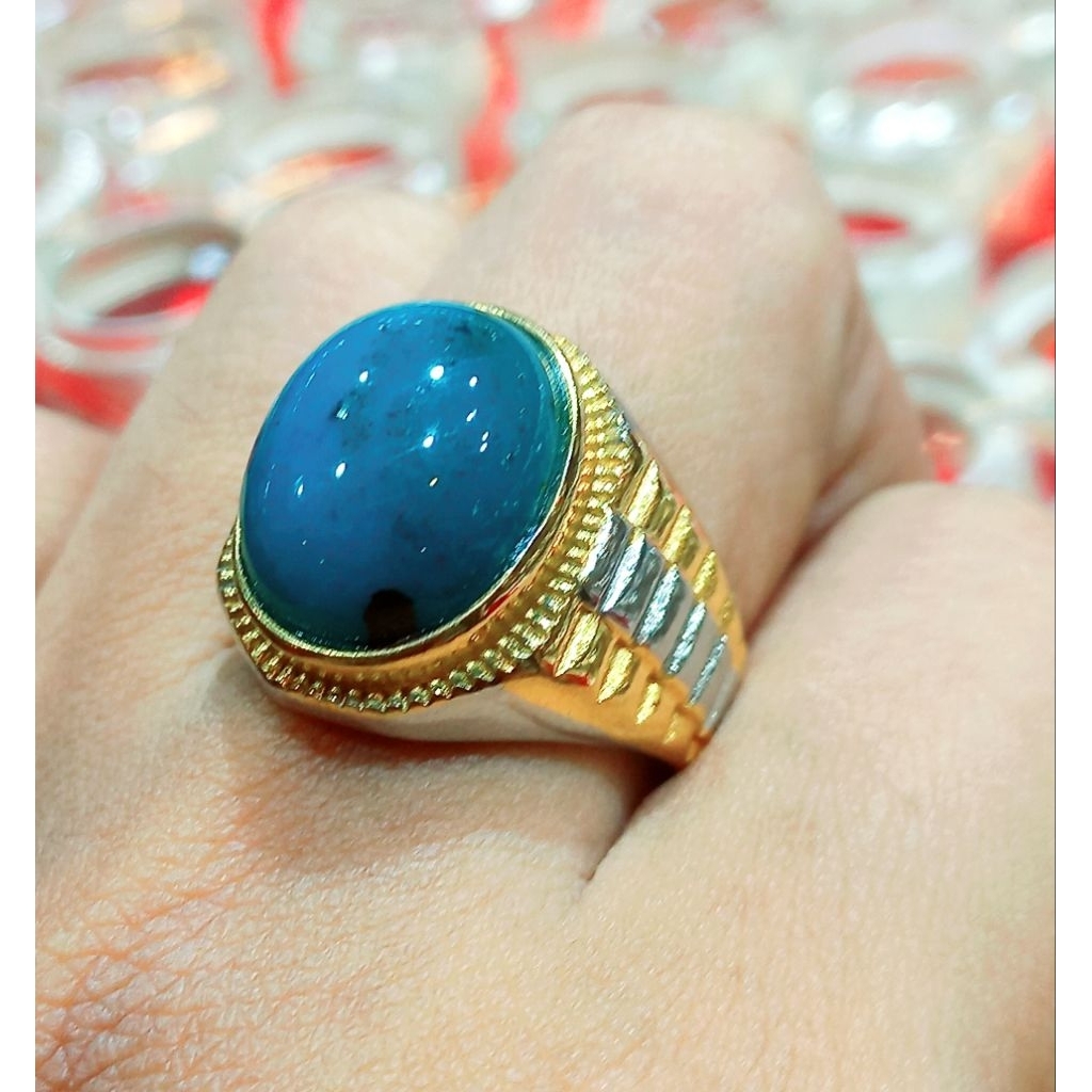 CINCIN BATU AKIK ASLI BACAN KUALITAS SUPER SERAT UNIK PASTI ORIGINAL
