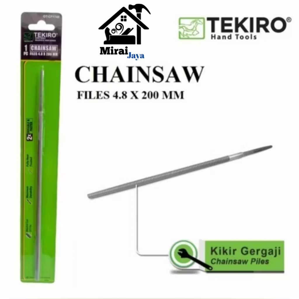 Kikir Chainsaw Merk Tekiro/Kikir bulat Chainsaw Tekiro
