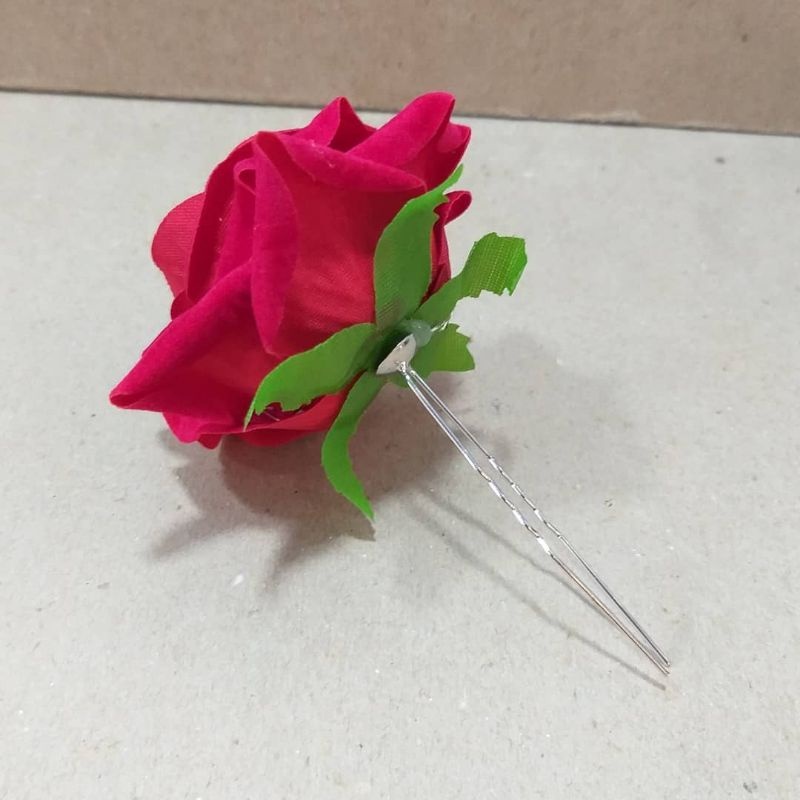 Tusuk Konde Mawar Bludru / Tusuk Konde Terbaru / Tusuk Konde Bunga Mawar