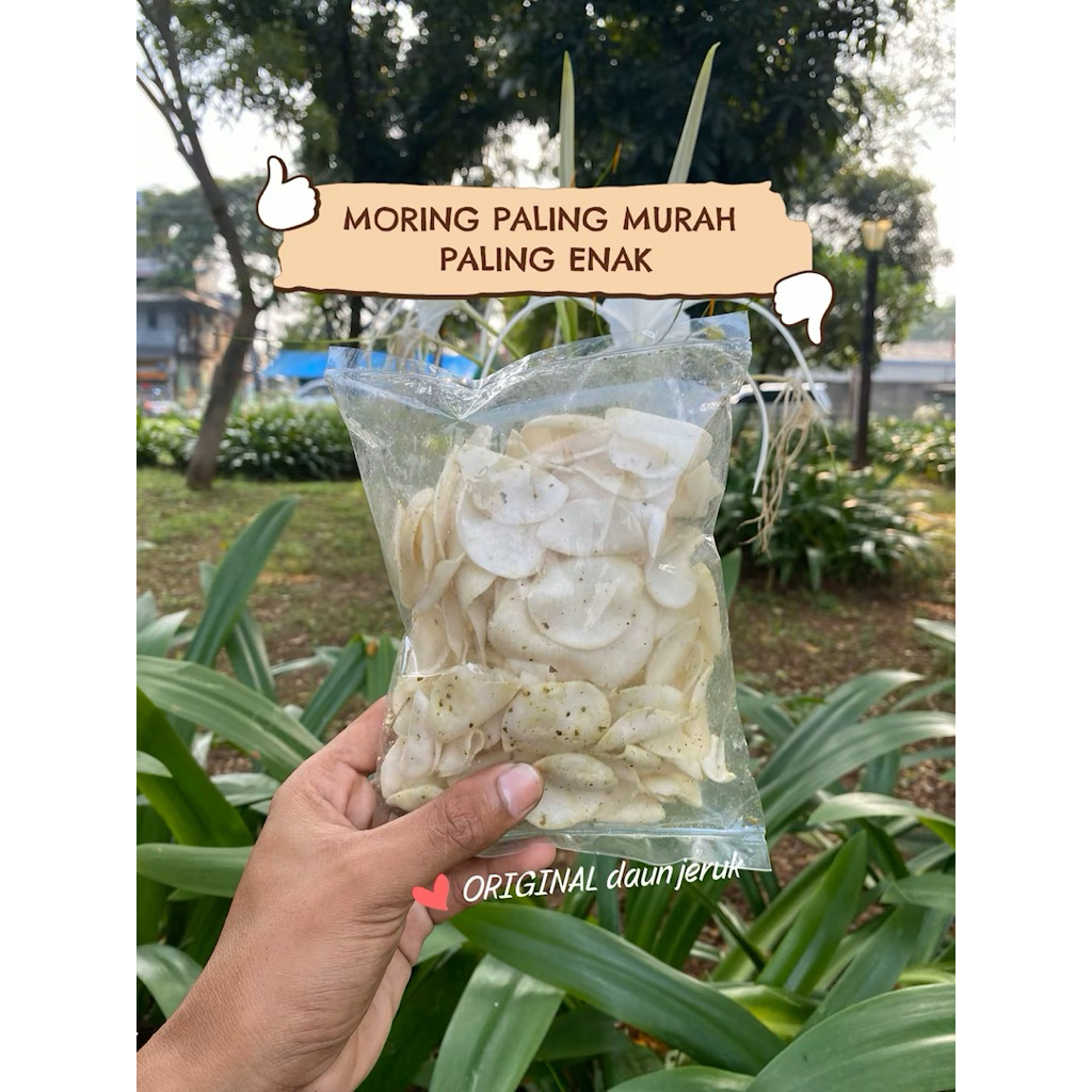 

CITRUK MORING KHAS TASIKMALAYA KEMASAN 100 GRAM (BRENA SNACK) MOLRING CIMOL KERING