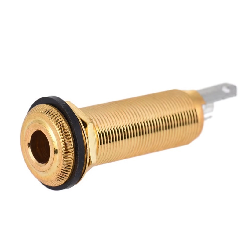 JACK OUTPUT FEMALE TABUNG BASS WARNA GOLD AG250 / FEMALE JACK OUTPUT BASS GUITAR (SC2875)