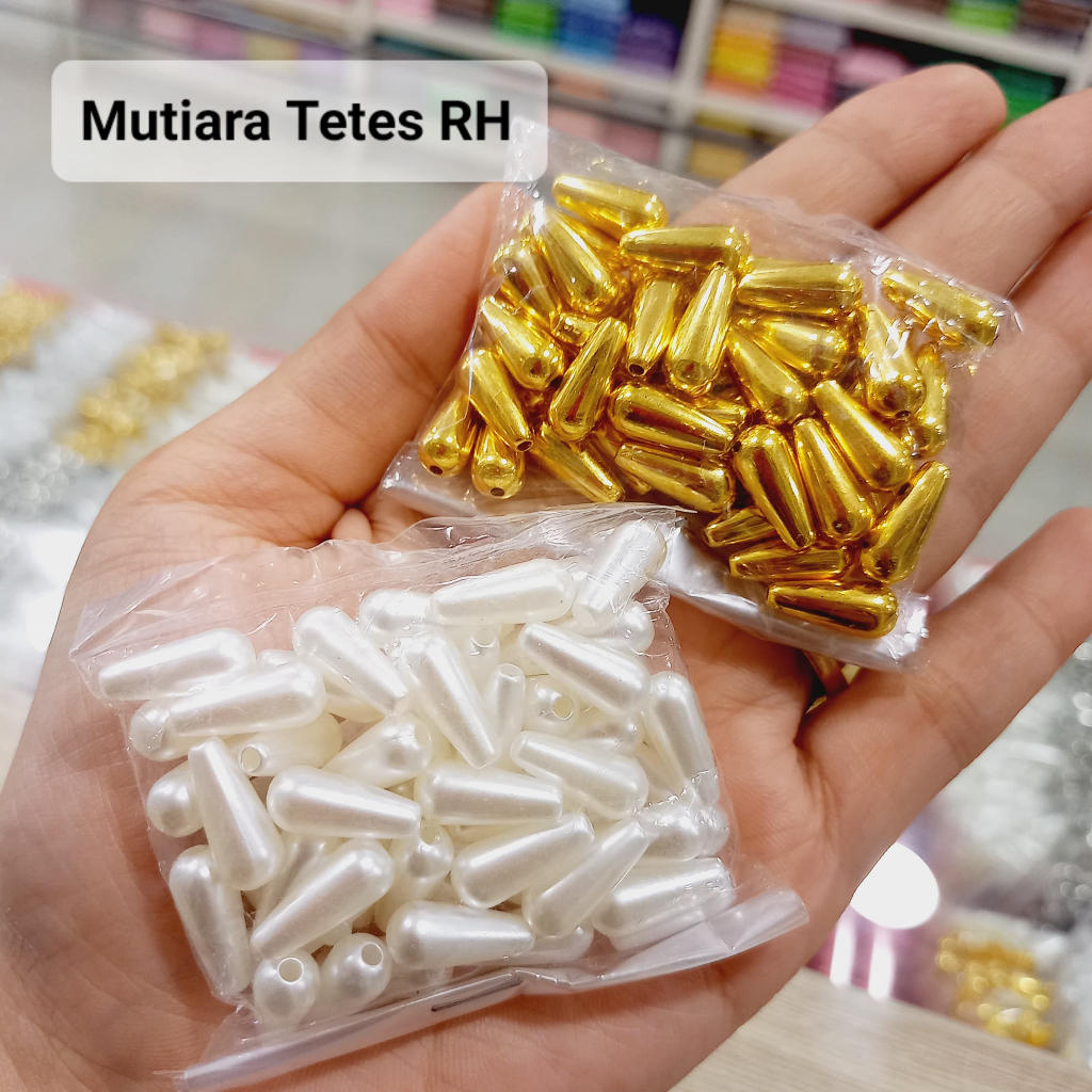 Mutiara Tetes RH ECER Manik Aksesoris Baju Payet