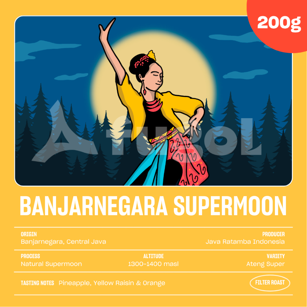 

Biji Kopi Arabika Banjarnegara Supermoon (200 gr) Single Origin Specialty Coffee