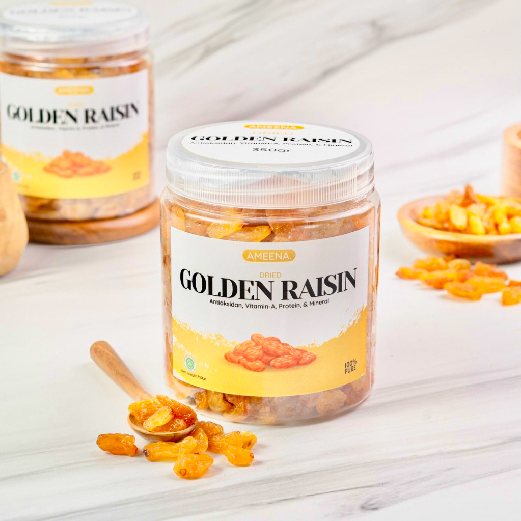 

[ TOPLES ] Kismis Manis 350GR Ameena Premium Quality | Golden Raisin Natural Super Food