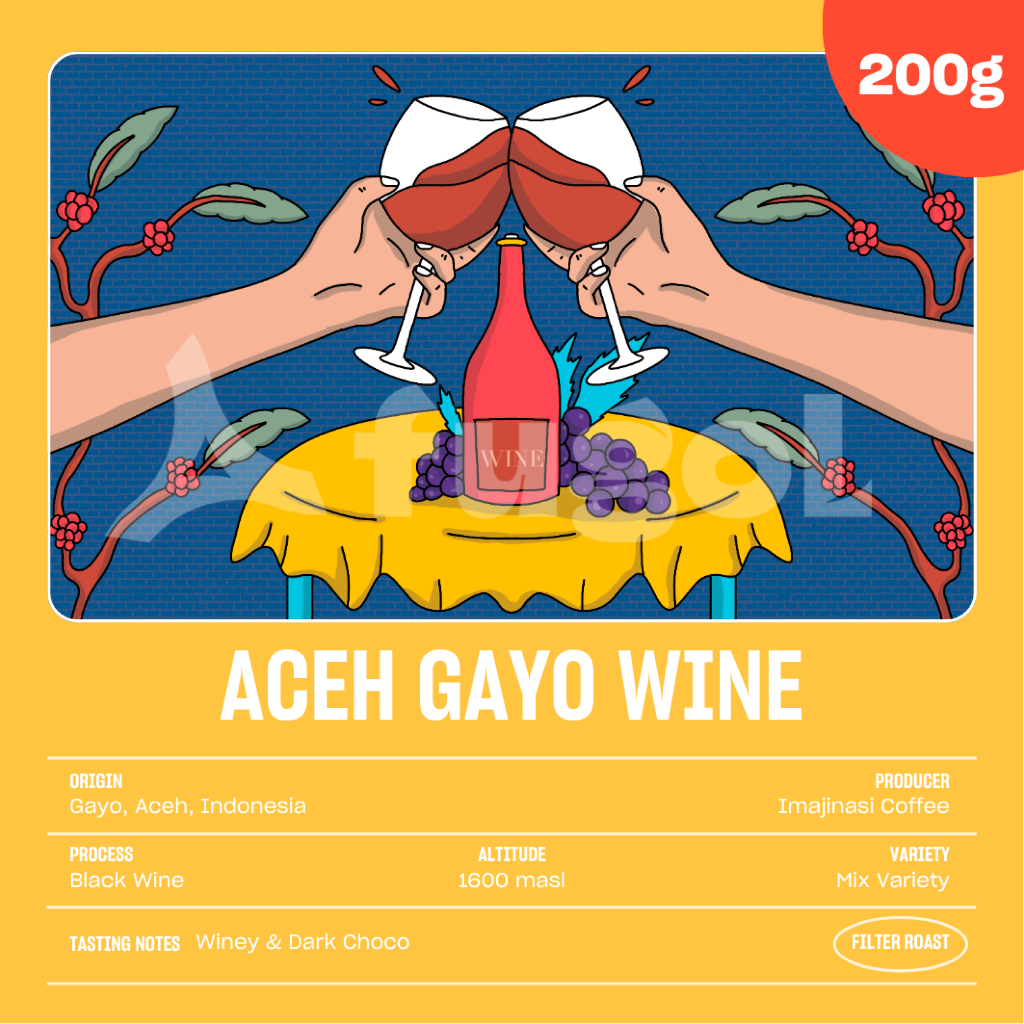 

Kopi Arabika GAYO WINE (200gr) Single Origin Specialty Coffee Beans
