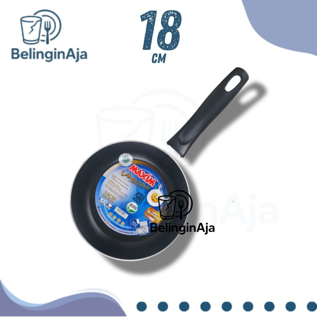 Maxim Valentino Frypan 18 cm –Wajan Penggorengan Anti LengketTeflon Maxim Valentino 18 cm – Wajan Mi