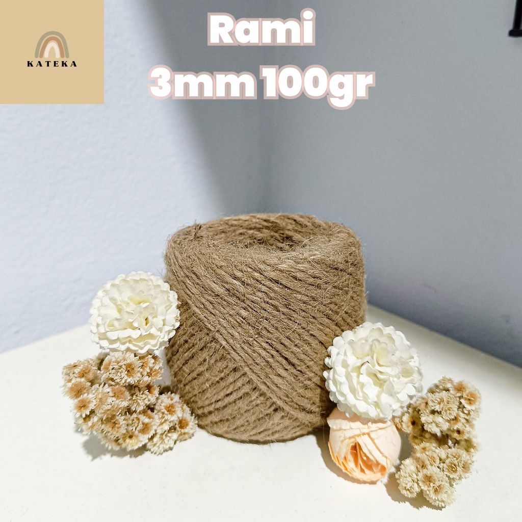 

Tali Rami 3mm - gulungan 100gr
