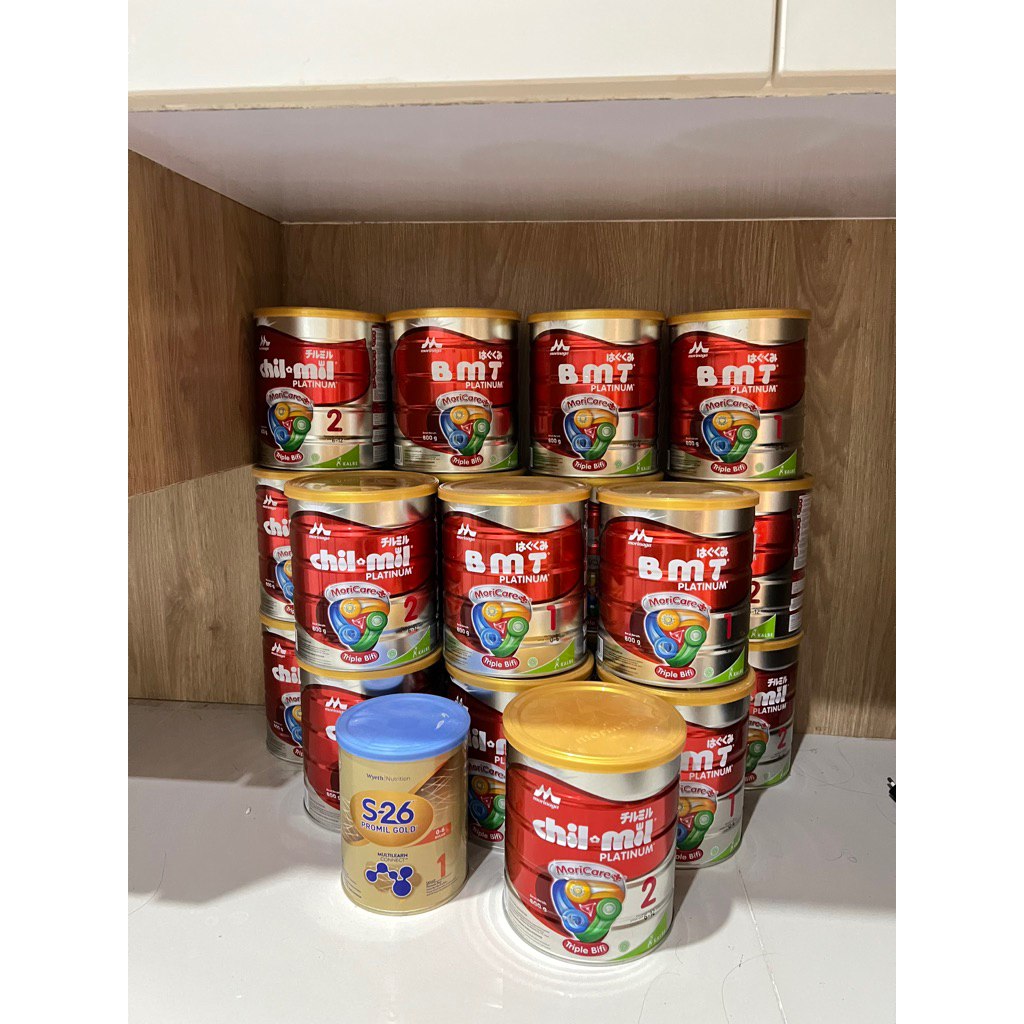 Kaleng Susu Kosong Morinaga BMT ChilMil ChilKid Platinum 800gr