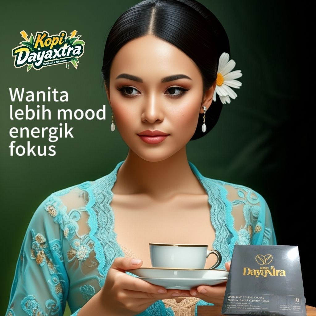 

kopi DayaXtra untuk mood Wanita lebih berenergi , 1 box berpotensi kesuburan wanita dan lainnya