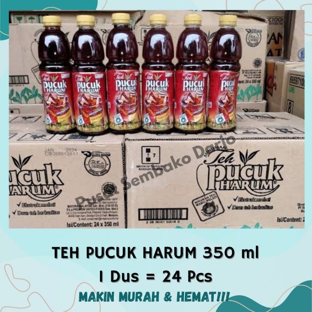 

Teh Pucuk Harum Minuman Teh Wangi Melati (350ml) 1 Dus isi 24 botol