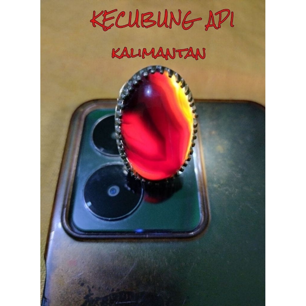 Cincin Batu Kecubung Api