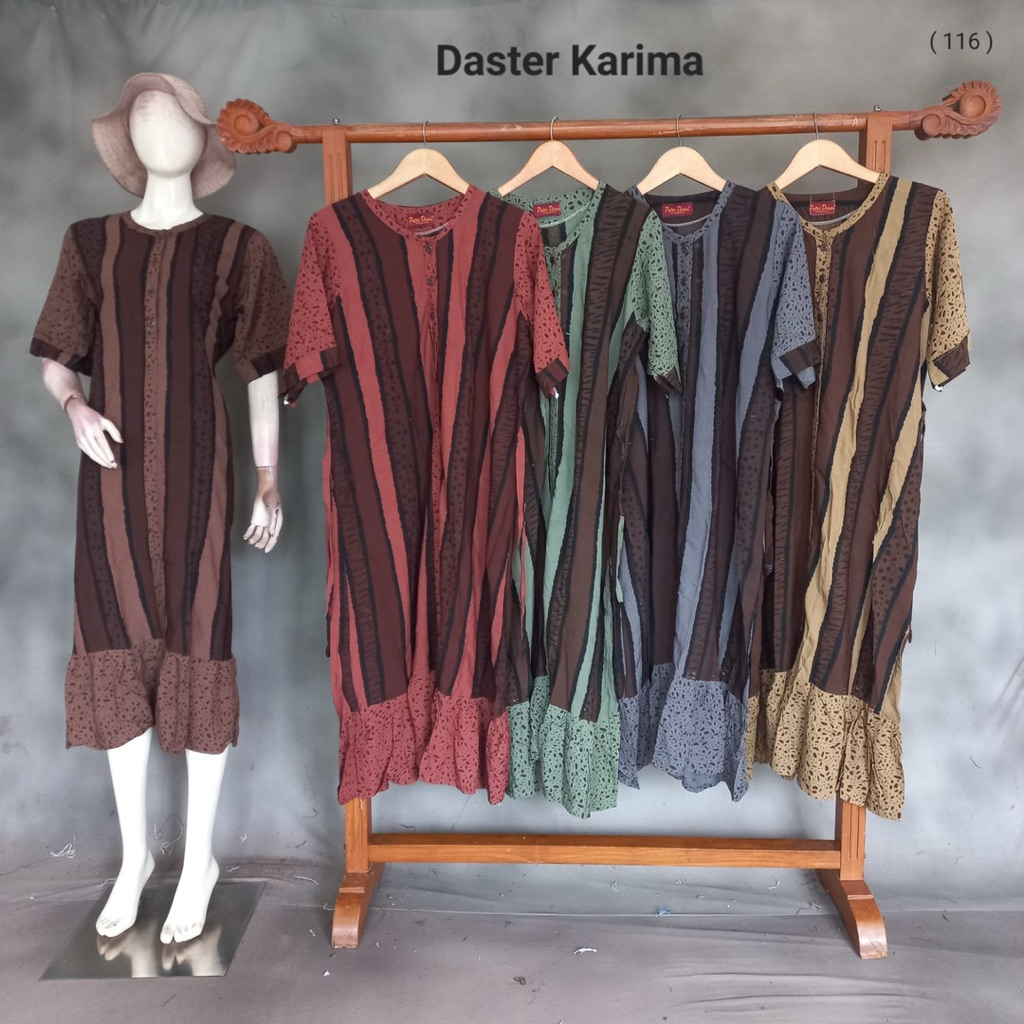 Daster Karima By Putri Diana LD 116 cm Busui kancing depan