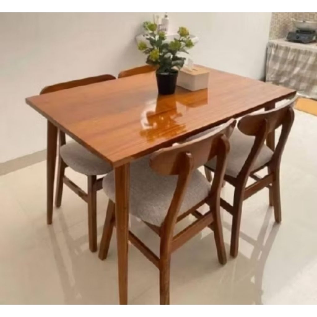 Set Meja Makan Minimalis Kayu Jati Set Meja Makan Kayu Jati