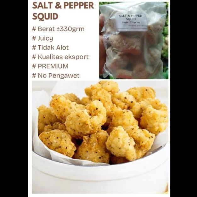

Salt Pepper Squid Cumi Enak Sedap Lezat Maknyus Crunchy No Vetsin No MSG tanpa pengawet Home made Premium Bintang Lima