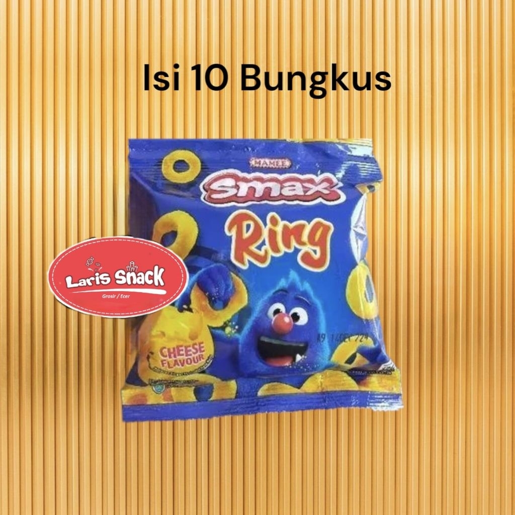 

Smax Ring Snack Makanan Ringan Cheese Keju 20gr (Isi 10 Bks)