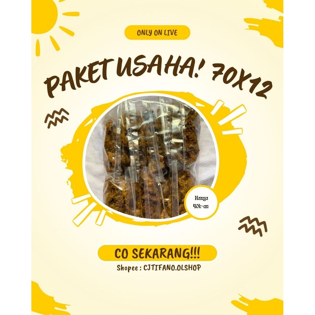 

PAKET USAHA! sebring 70X12PCS