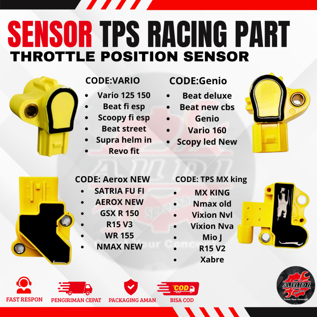 Sensor TPS VIETNAMPARTS VARIO 125 VARIO 150 SENSOR TPS BEAT FI SENSOR TPS BEAT ESP VARIO 110 BEAT ST