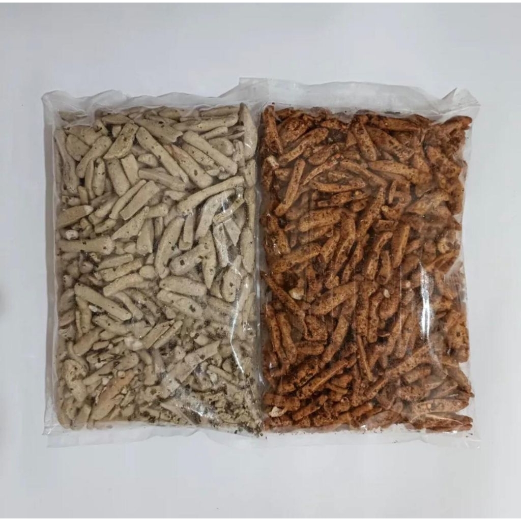 

Basreng mix pedas dan original daun jeruk 1kg (pedas 500gr + original 500)