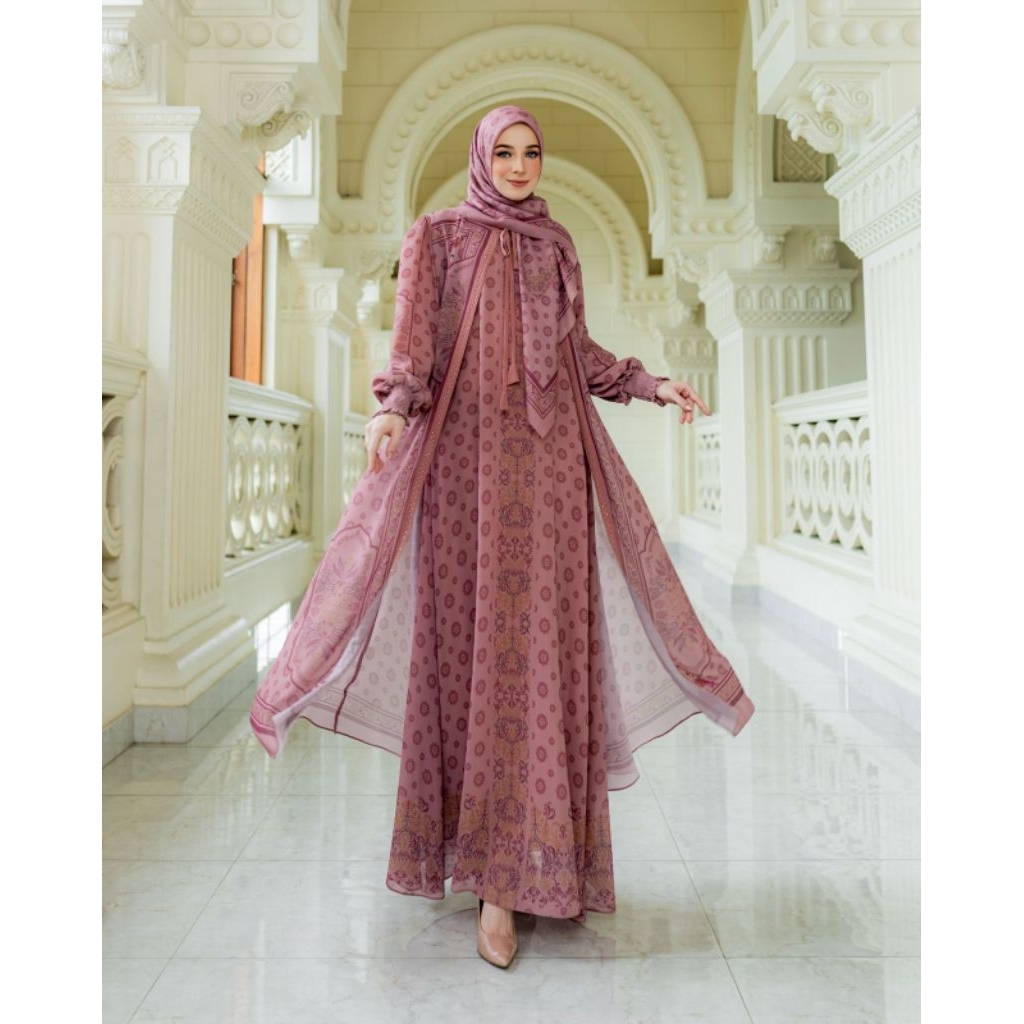 Queenza dress set syari original gallery syarifah