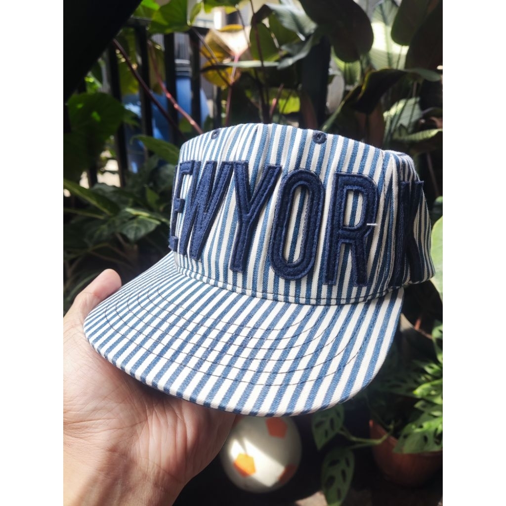 Second Topi Snapback Michel Klein Paris Original Logo Patch NEW YORK Besar
