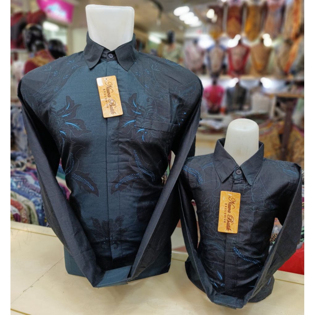 COD✅KEMEJA BATIK SOLO COUPLE BAPAK DAN ANAK
