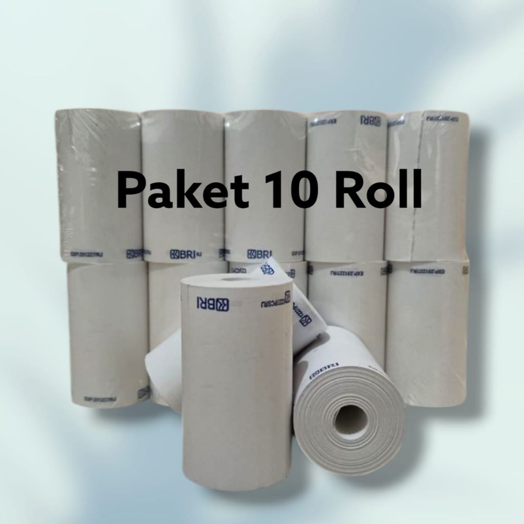 

Kertas Termal logo BRI 58x30 paket 10 roll