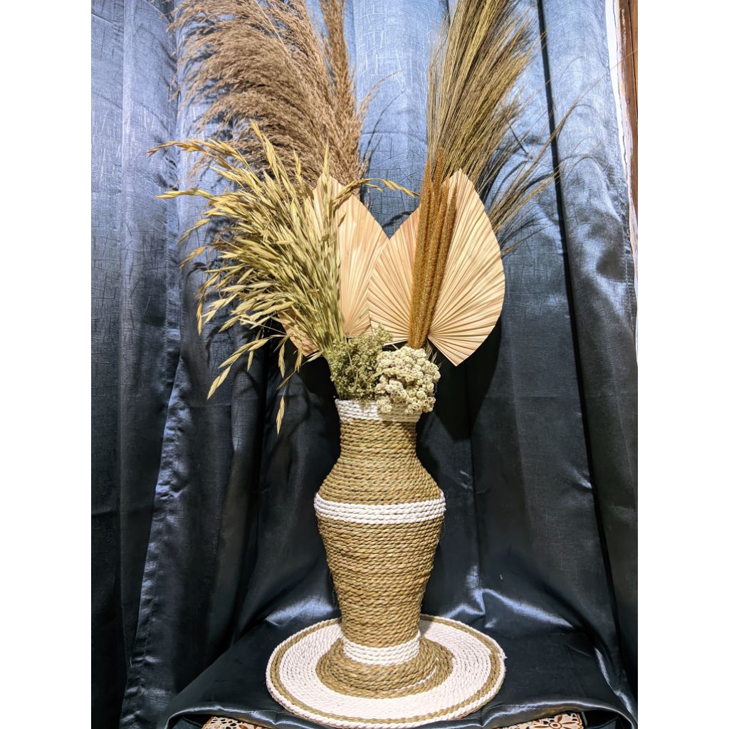 paket bunga kering dekorasi ruangan/bunga kering aesthetic/vas bunga kering/dekorasi bunga kering ae